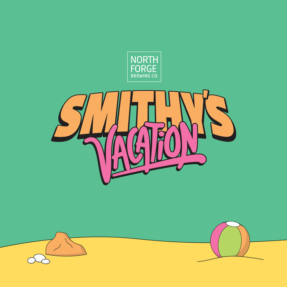 Logo design for Smithy's Vacation craft beer brand